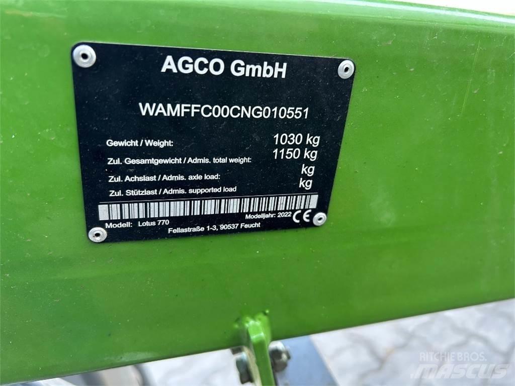 Fendt Lotus 770 Obraceče a shrabovače sena