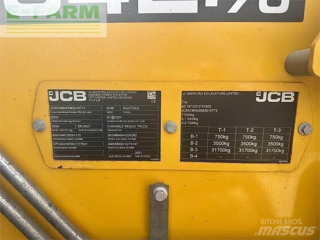 JCB 542-70 Teleskopické nakladače pro zemědělství
