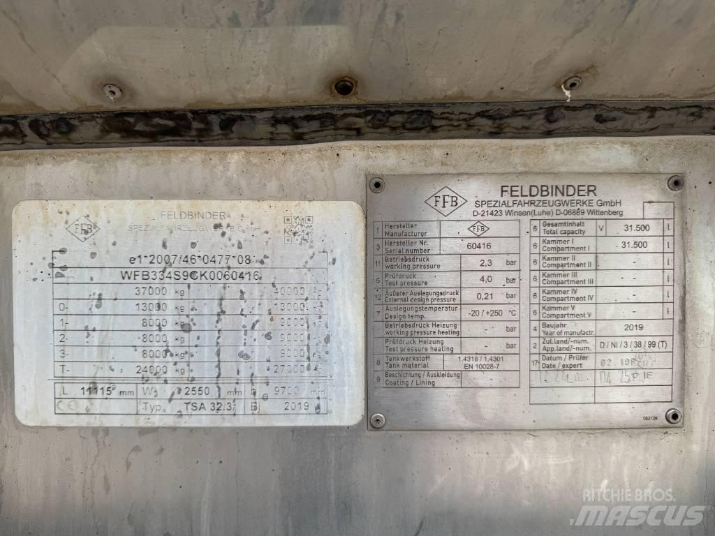 Feldbinder TSA 32.3 Cisternové přívěsy