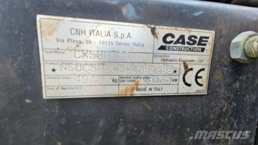 CASE CX50B Mini rýpadla < 7t