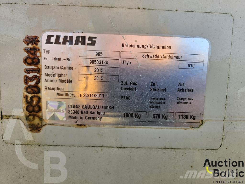 CLAAS Liner 2600 Další nakladače, rypadla a příslušenství