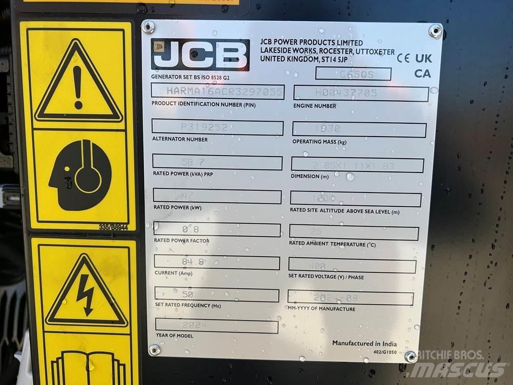 JCB G65QS Naftové generátory
