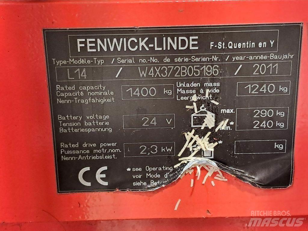 Linde L14 Ručně vedené vysokozdvižné vozíky
