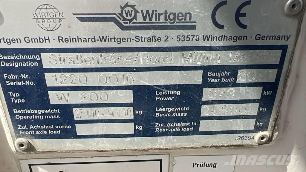 Wirtgen W 200 Drtiče asfaltu