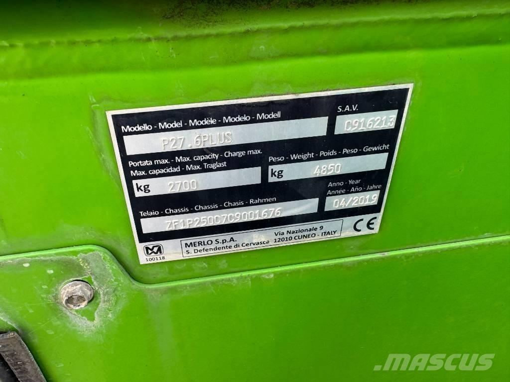 Merlo P27.6 Plus Teleskopické manipulátory
