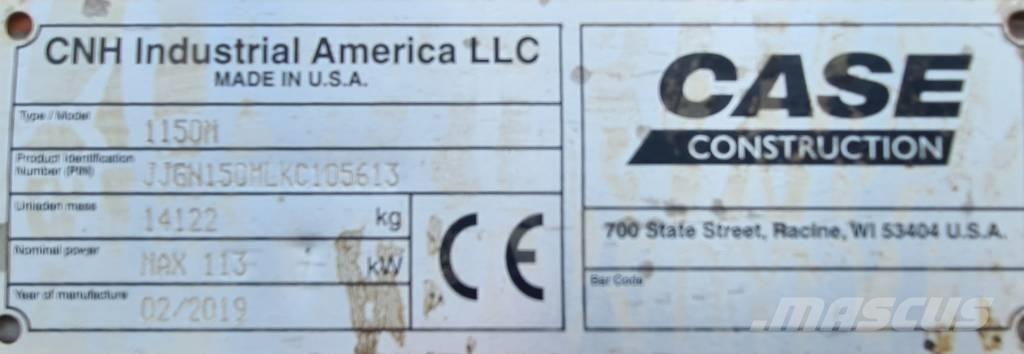 CASE 1150 M Pásy, řetězy a podvozek