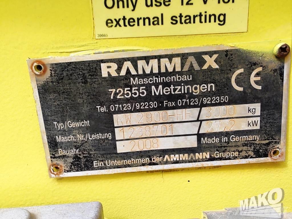 Rammax RW 2900 Tandemové válce