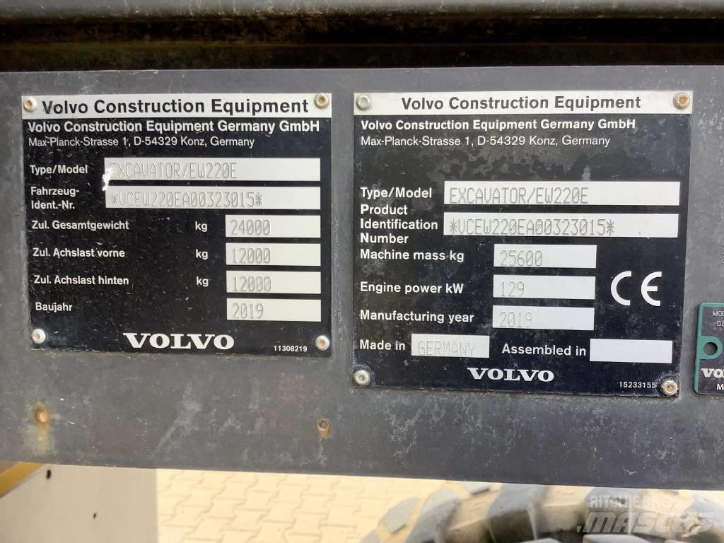 Volvo EW 220 E Kolová rýpadla