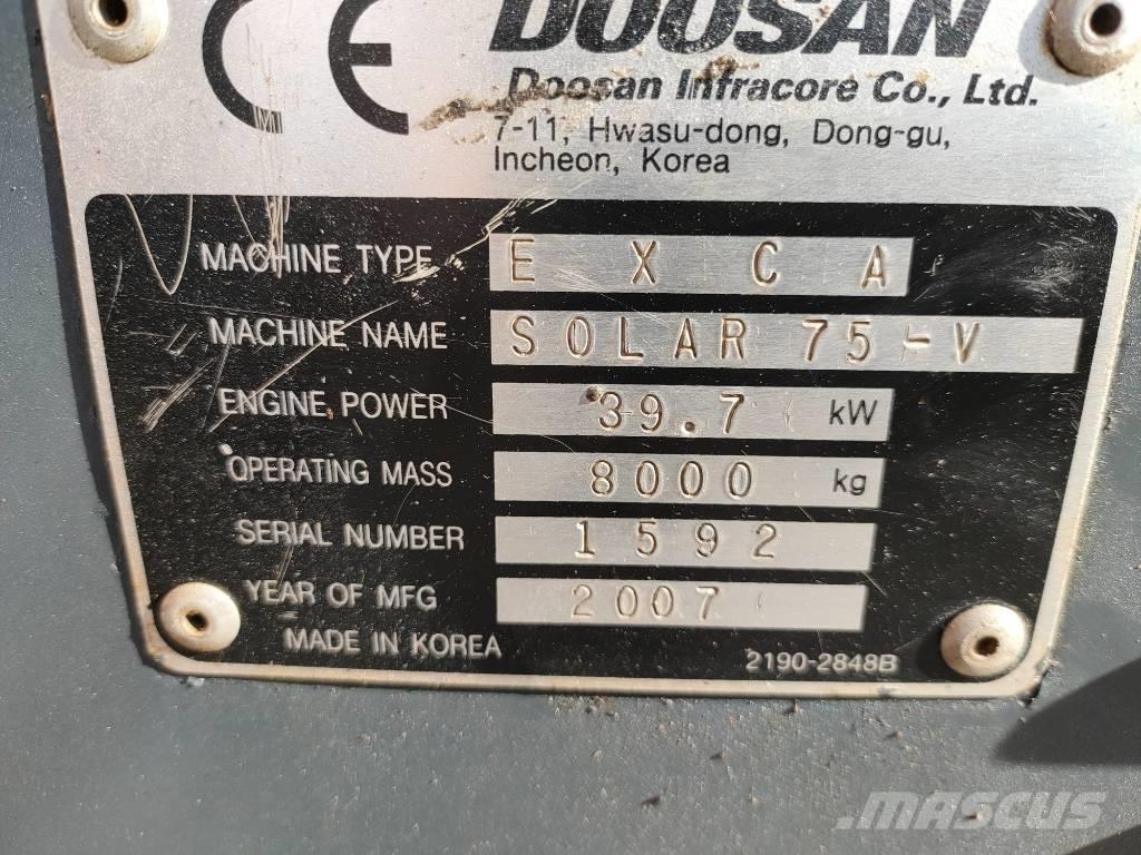 Daewoo Solar 75 Midi rýpadla 7t - 12t