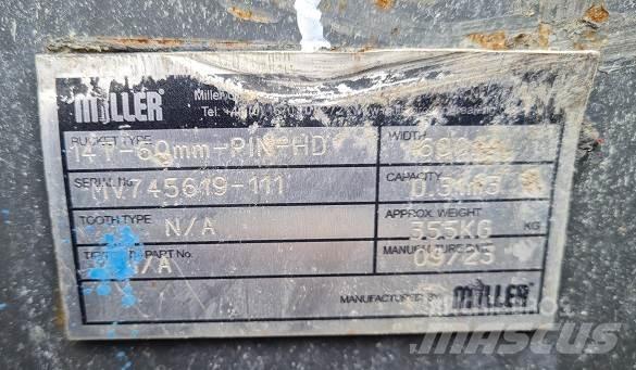  2' BUCKET, 60mm PINS Lopaty