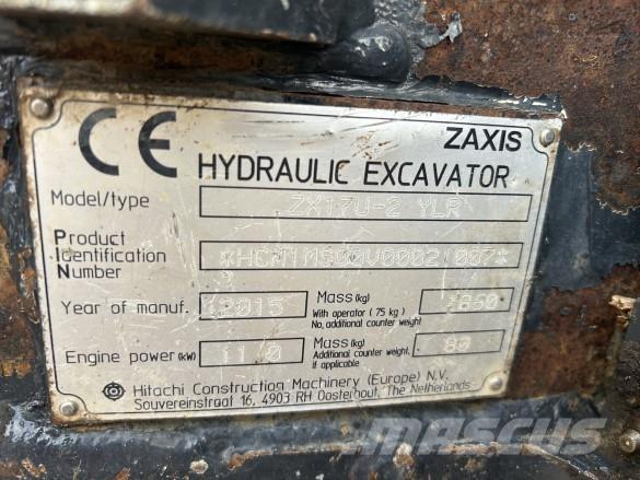 Hitachi ZX 17U-2 Stavebnictví - ostatní