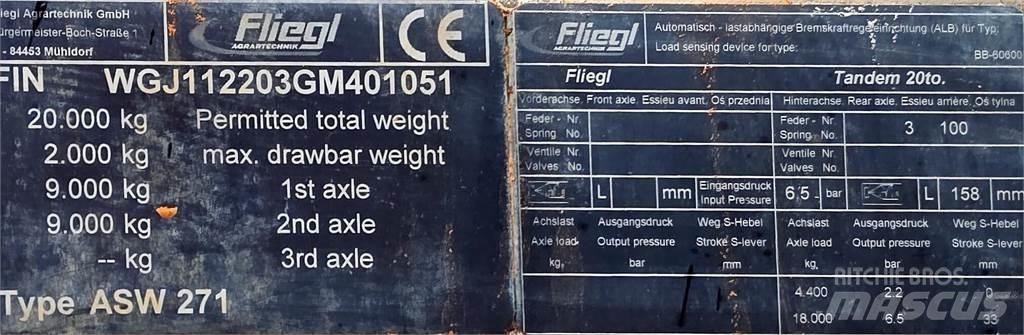 Fliegl Gigant ASW 271 Sklápěcí přívěsy