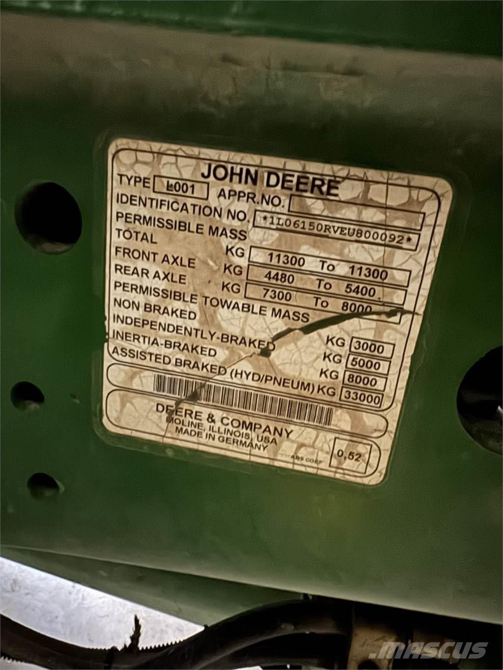 John Deere 6150R Traktory