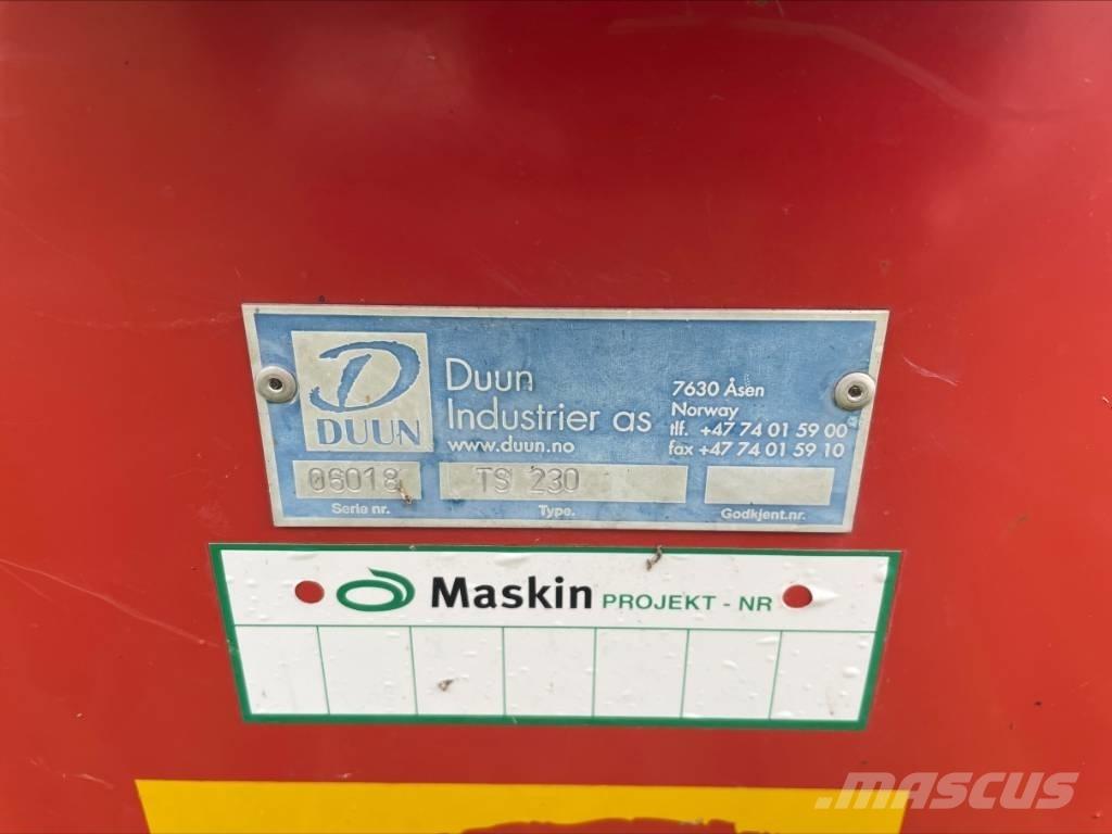 Duun TS 230 Sněžné pluhy, přední sněhové radlice