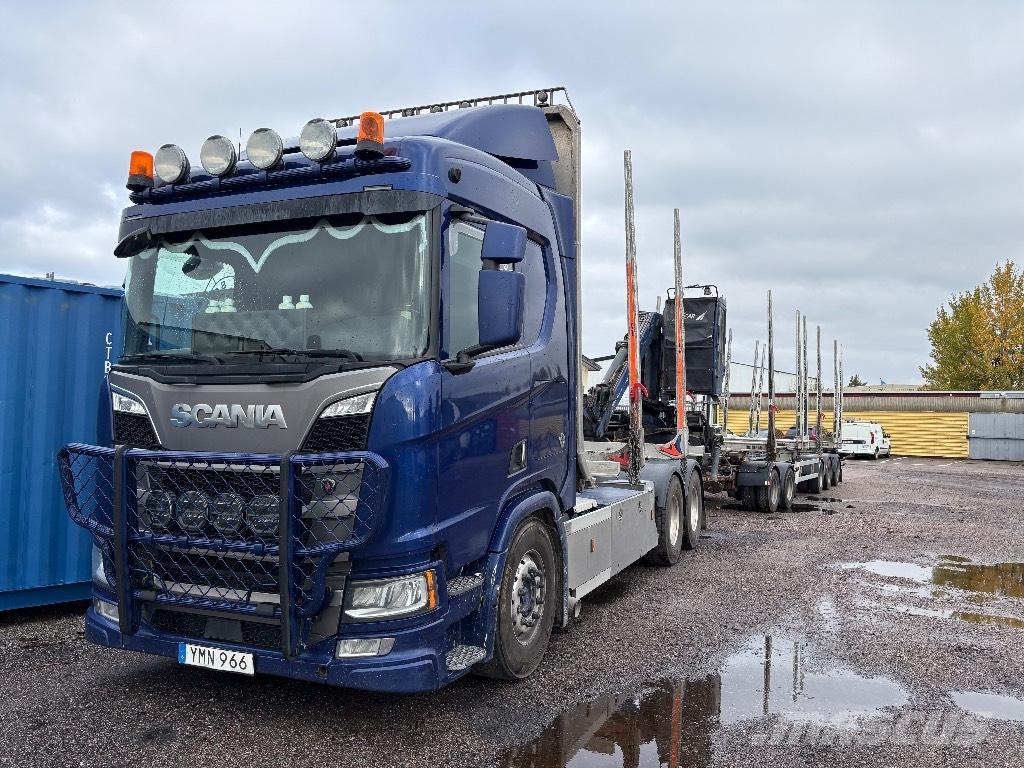 Scania R650B6X4NB Vozy na přepravu kmenů