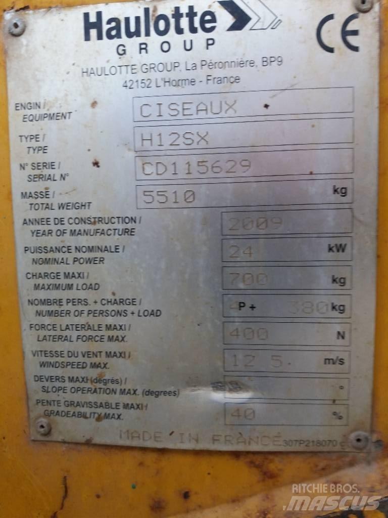 Haulotte H 12 SX Nůžková zvedací plošina