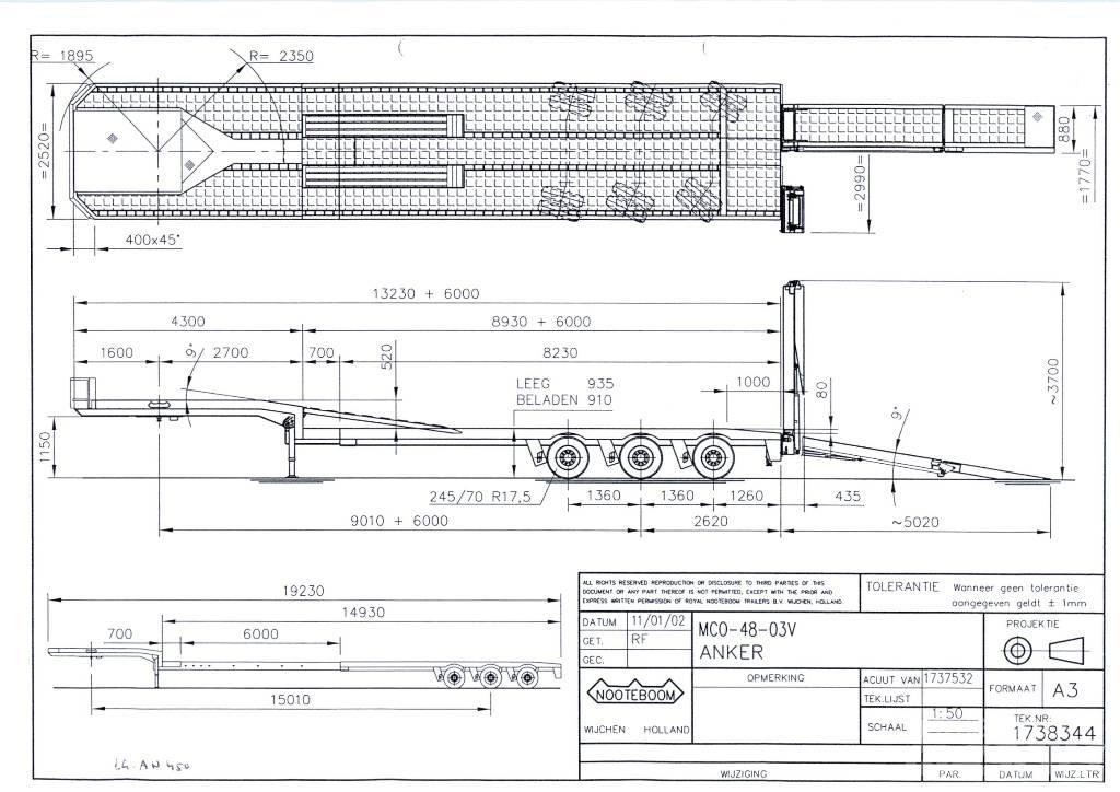 Nooteboom MCO-48-03V Podvalníkové návěsy