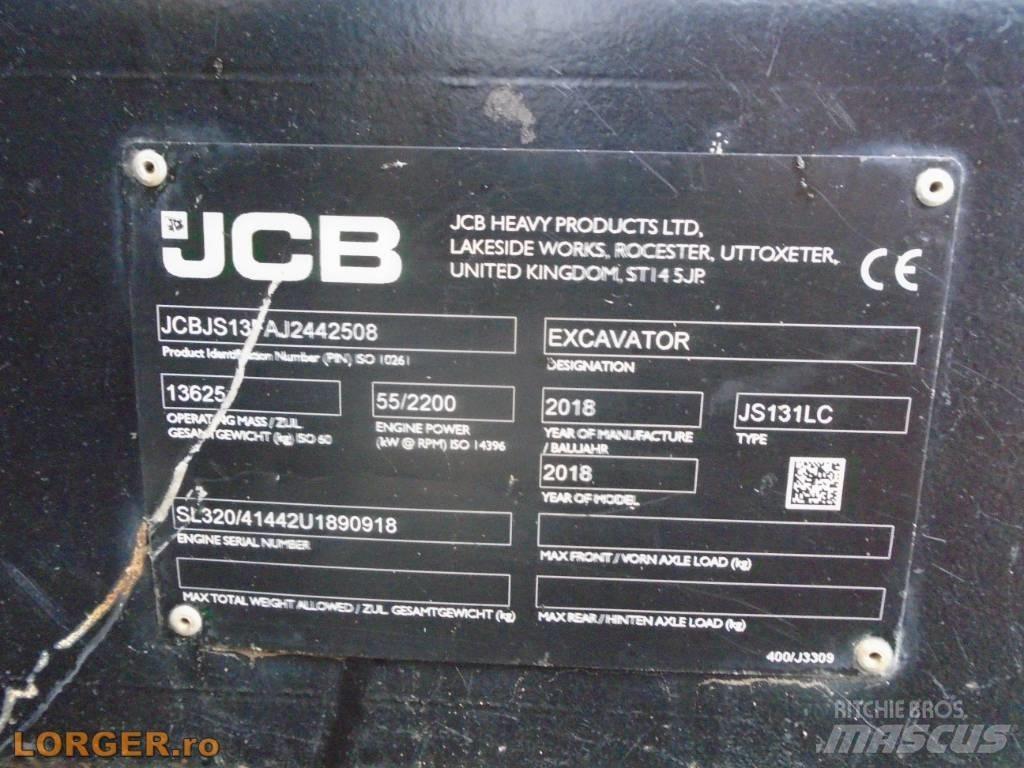 JCB JS 131 LC Pásová rýpadla