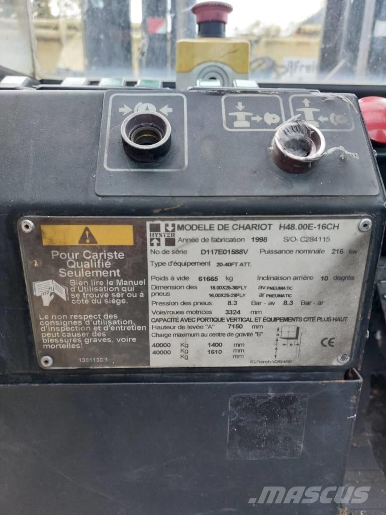 Hyster 48.00 E 16-CH Kontejnerové manipulátory