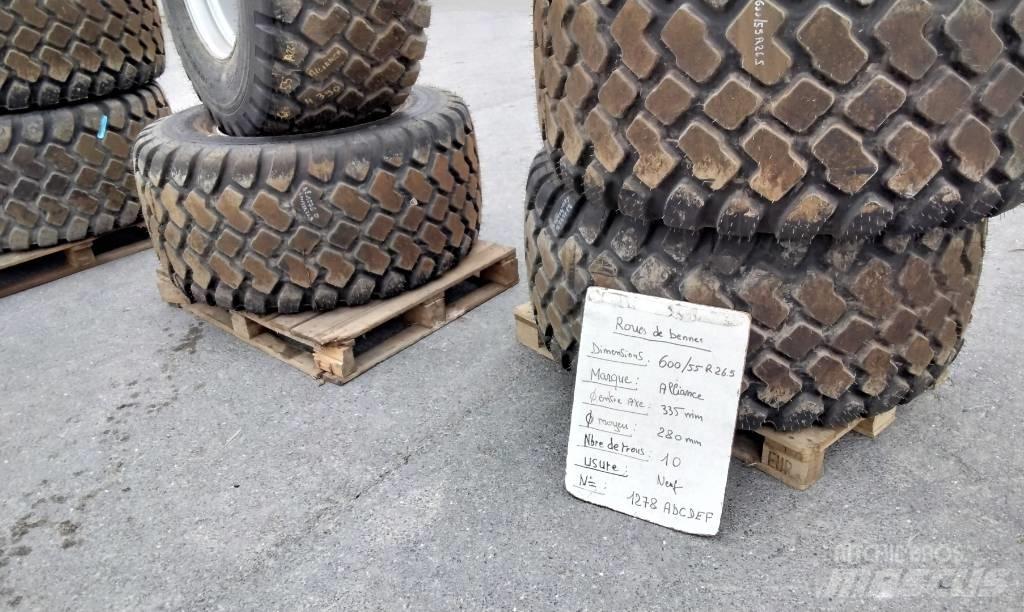 Alliance 600/55R26.5 Pneumatiky, kola a ráfky