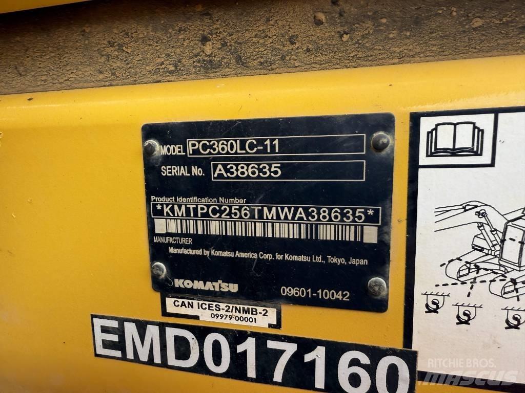 Komatsu PC360LC-11 Pásová rýpadla