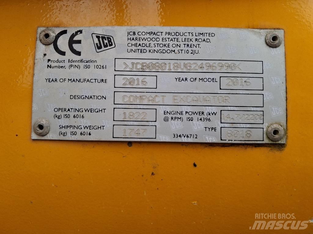 JCB 8018 CTS Mini rýpadla < 7t