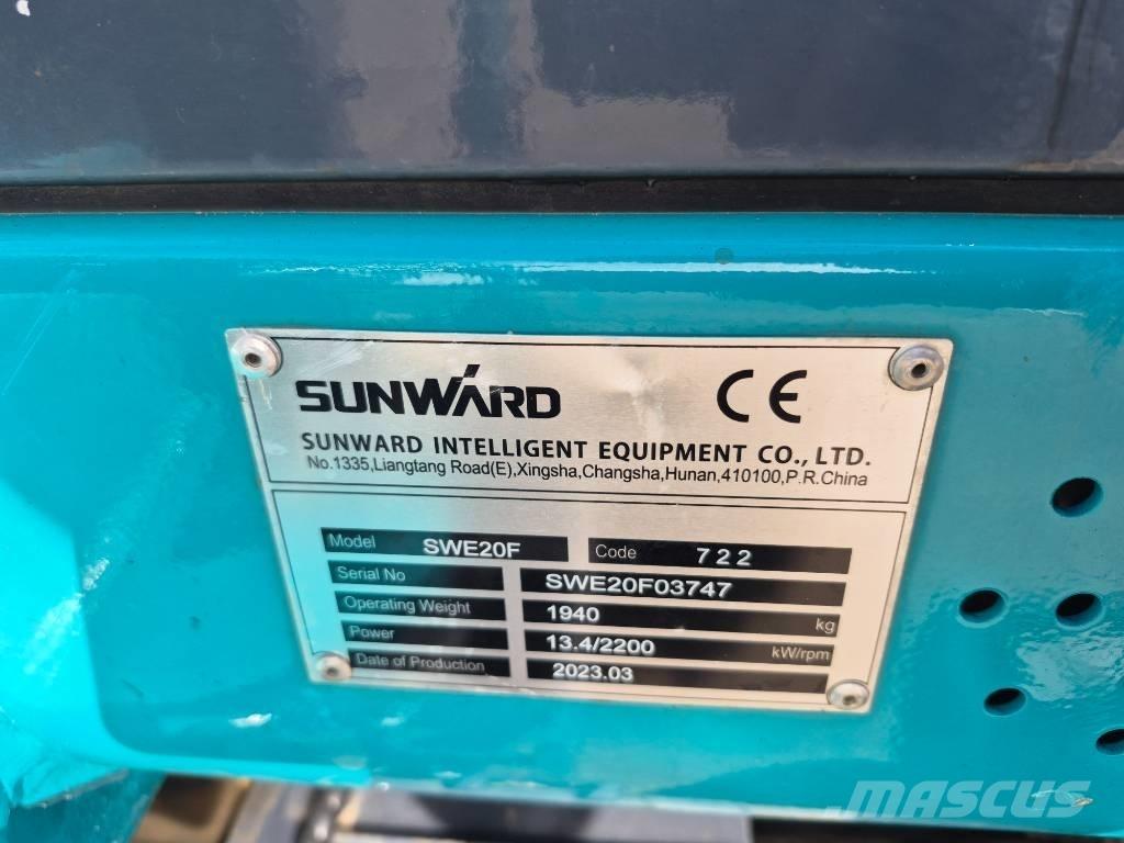 Sunward SWE 20 F Mini rýpadla < 7t