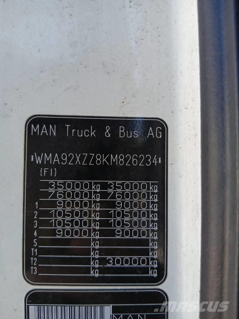 MAN TGX 35.580 Nákladní vozy na přepravu automobilů