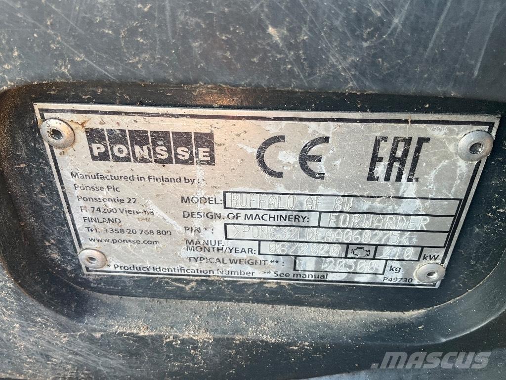 Ponsse BUFFALO AF 8W Vyvážecí traktory