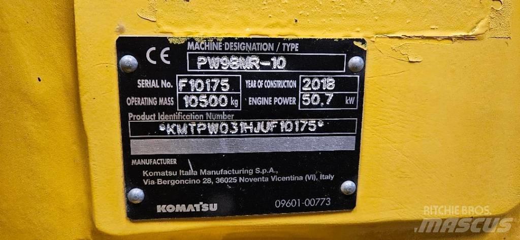Komatsu PW98 MR10 Kolová rýpadla
