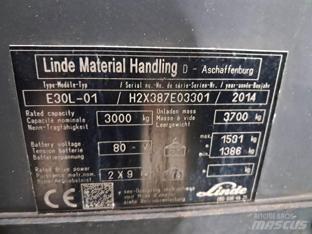 Linde E30L-01 Akumulátorové vozíky