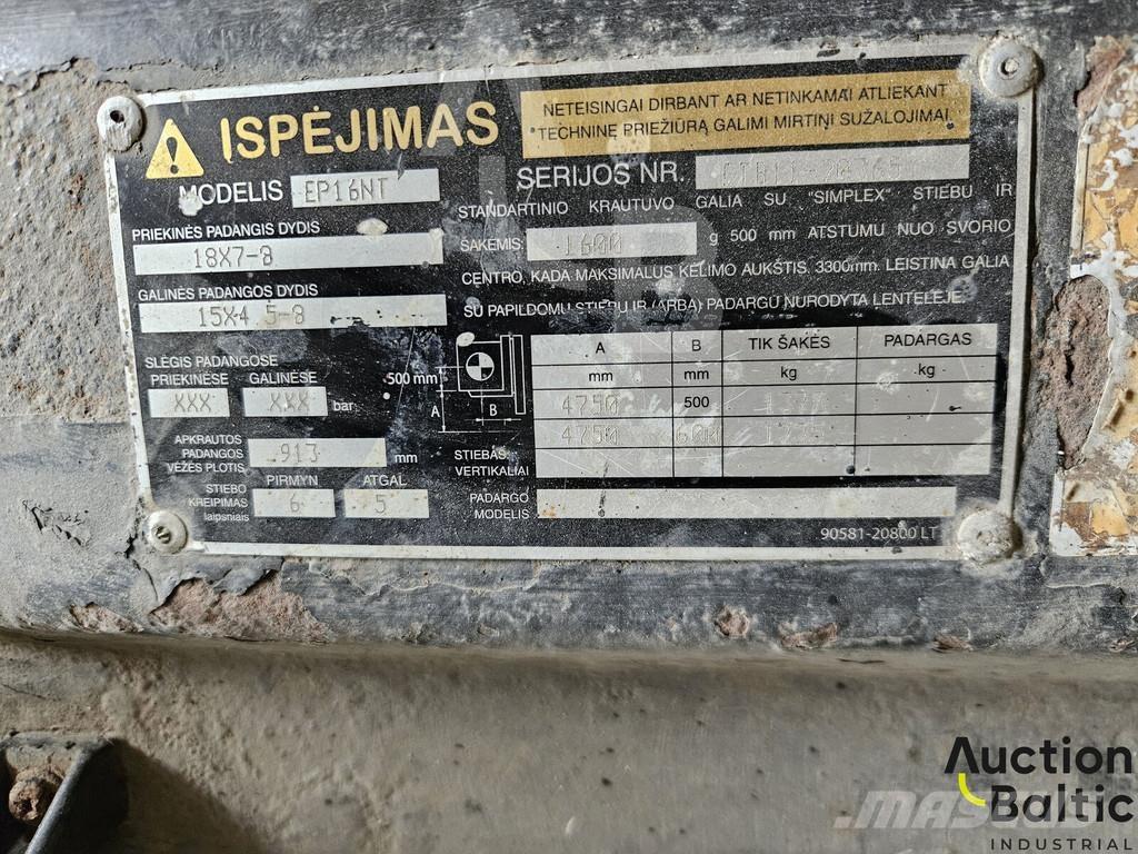 CAT EP 16 NT Akumulátorové vozíky