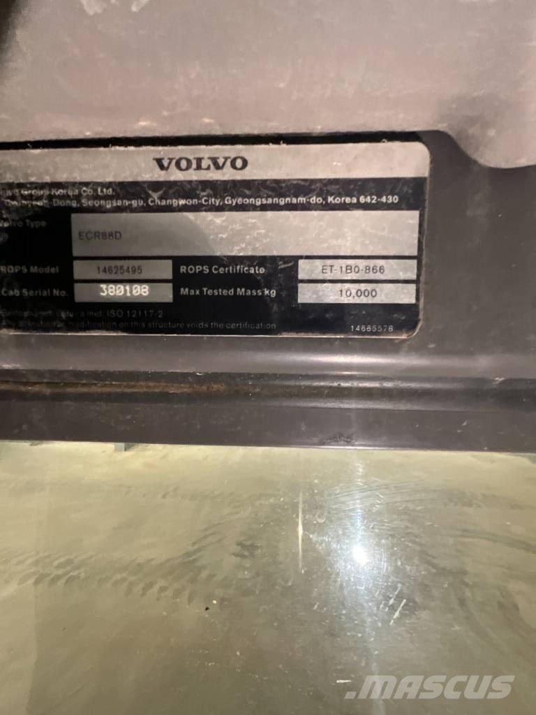 Volvo ECR 88 D Kabiny a interiér
