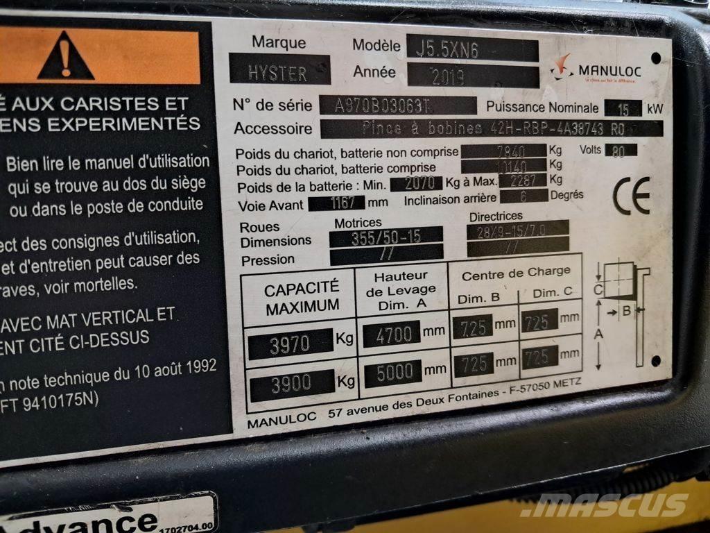 Hyster J5.5XN6 Akumulátorové vozíky