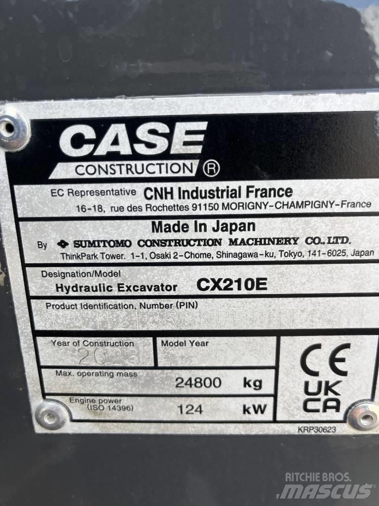 CASE CX 210 E Pásová rýpadla