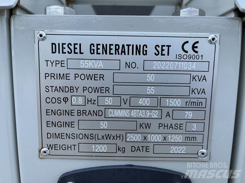 Cummins 55 kVA Naftové generátory