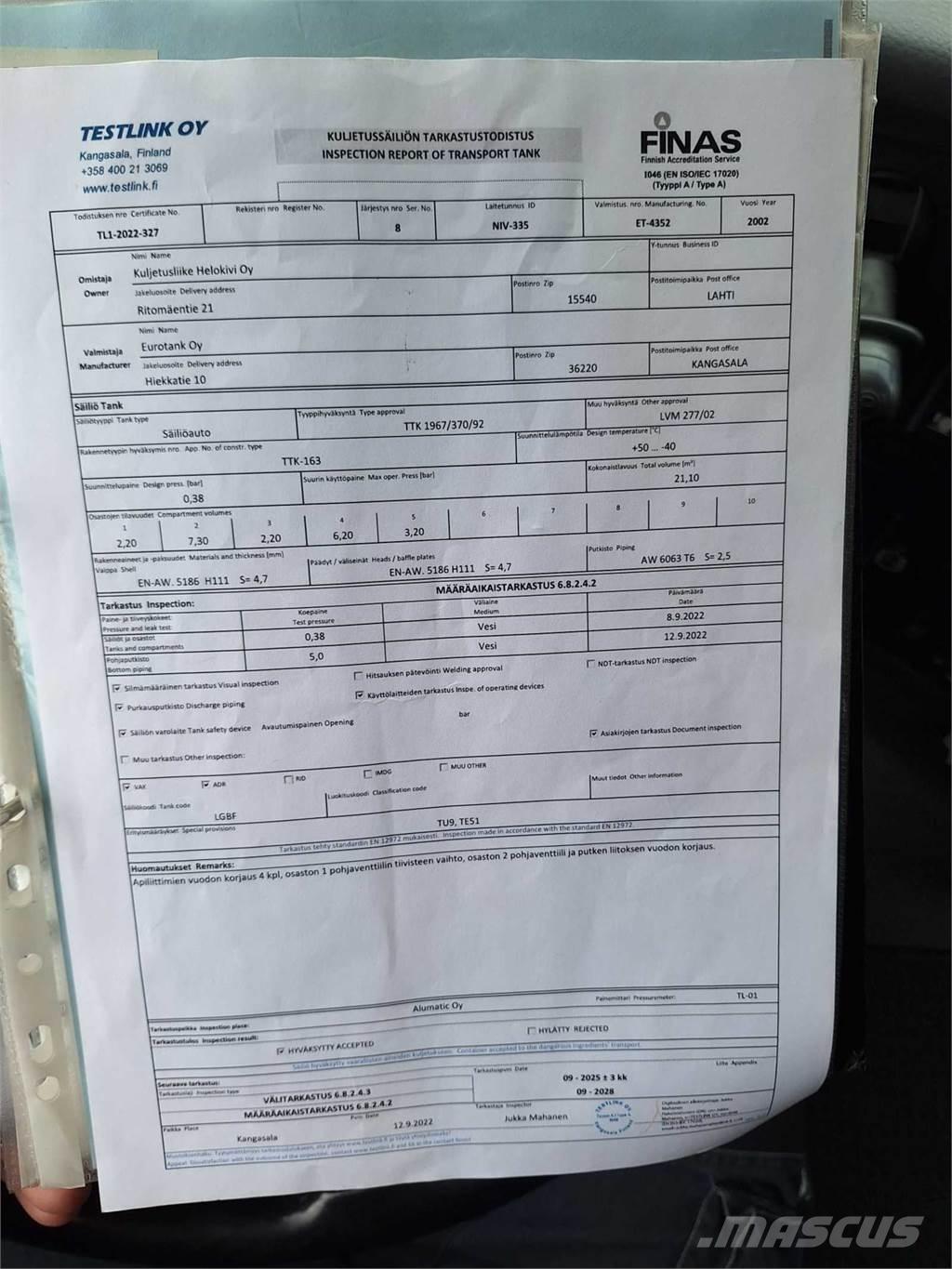 Volvo FH460 6X2 Cisternové vozy