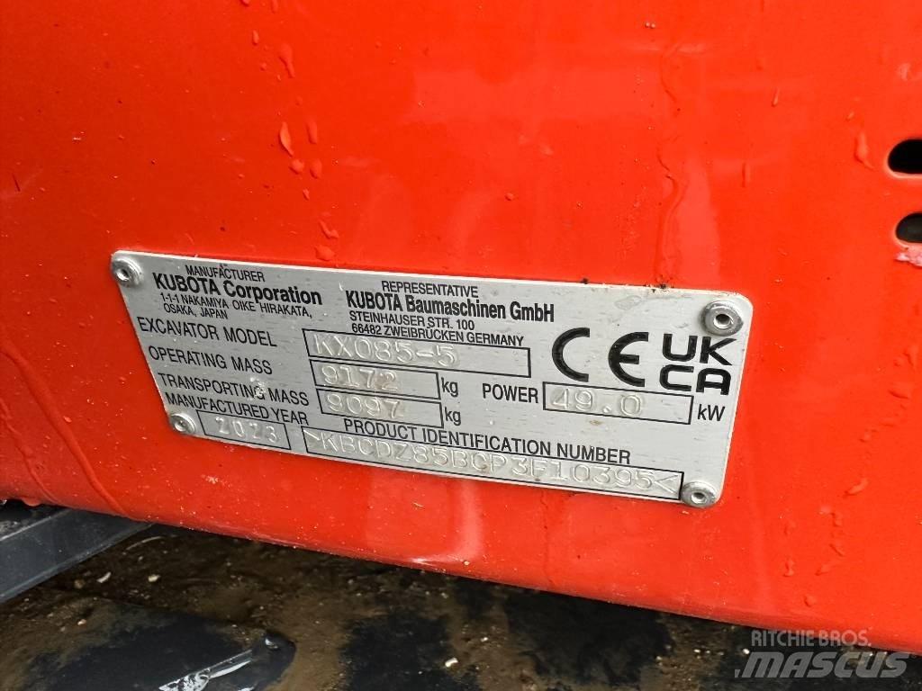Kubota KX 085-5 2PGL Midi rýpadla 7t - 12t