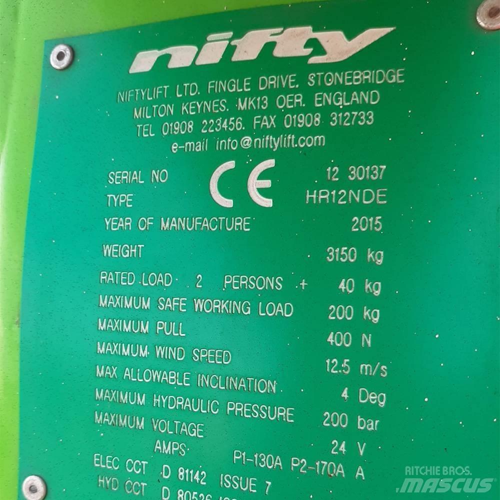 Niftylift HR 12 Kloubové plošiny