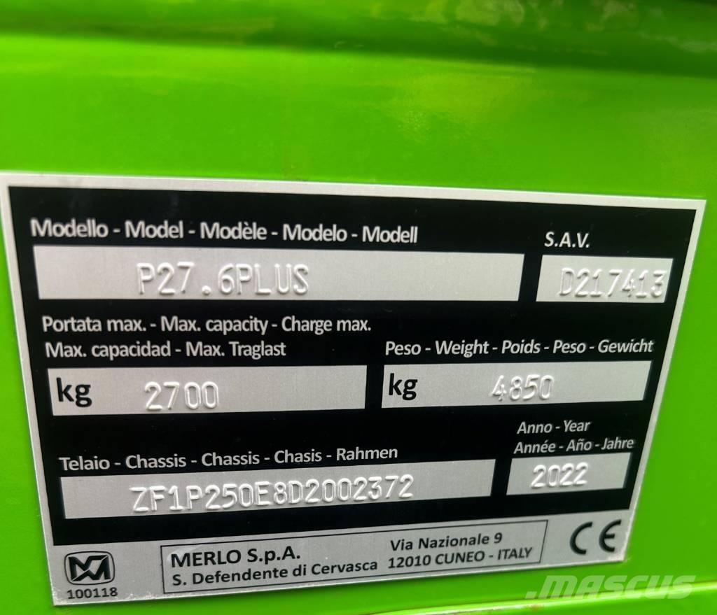 Merlo P 27.6 Plus Teleskopické manipulátory