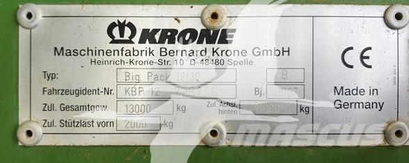 Krone BP12130 Lis na hranaté balíky