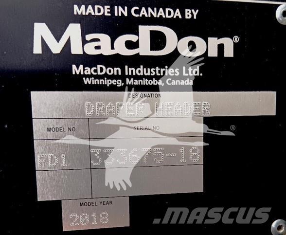 MAC DON FD145 Kombajnové hlavice