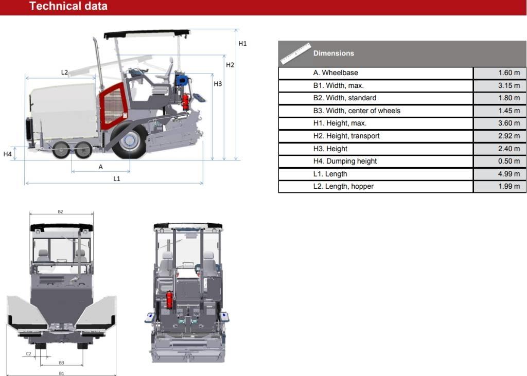 Dynapac SD 1800 W Finišery
