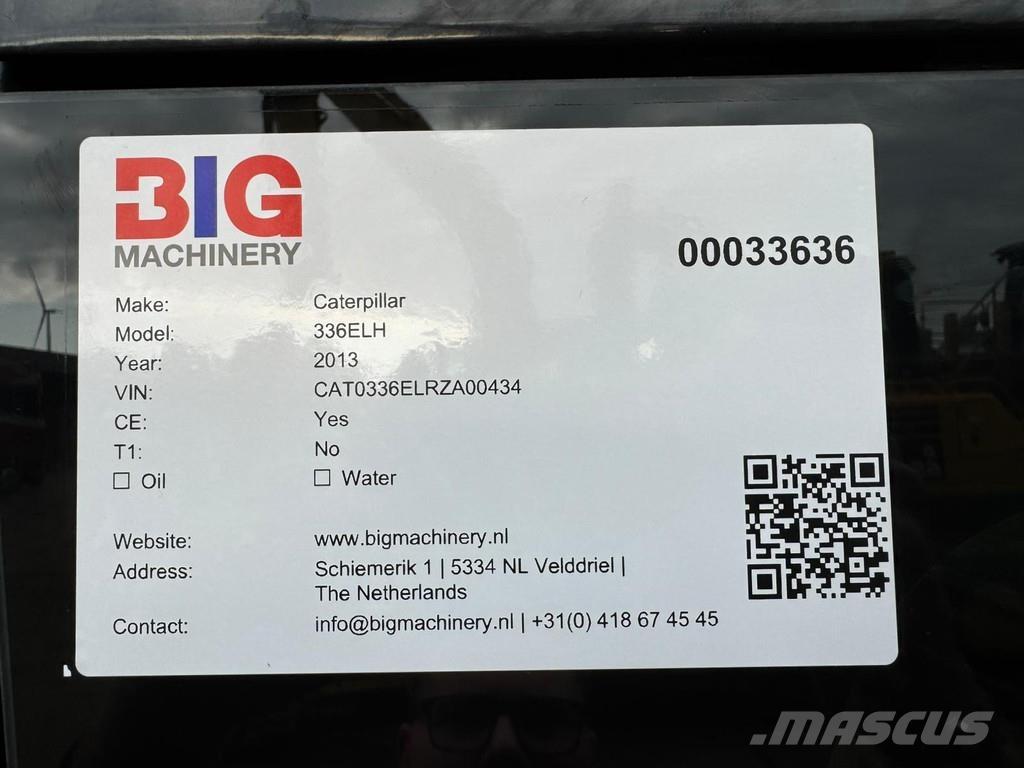 CAT 336ELH Pásová rýpadla