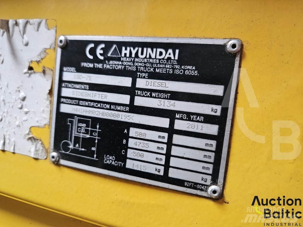 Hyundai 18D-7E Dieselové vozíky