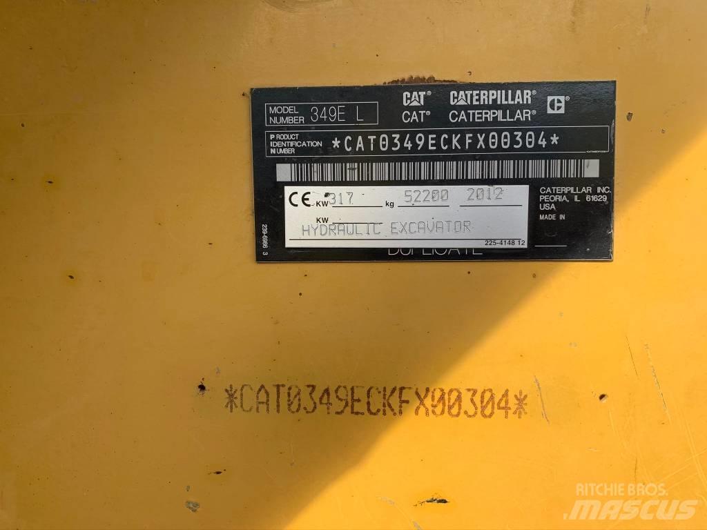 CAT 349 E Pásová rýpadla
