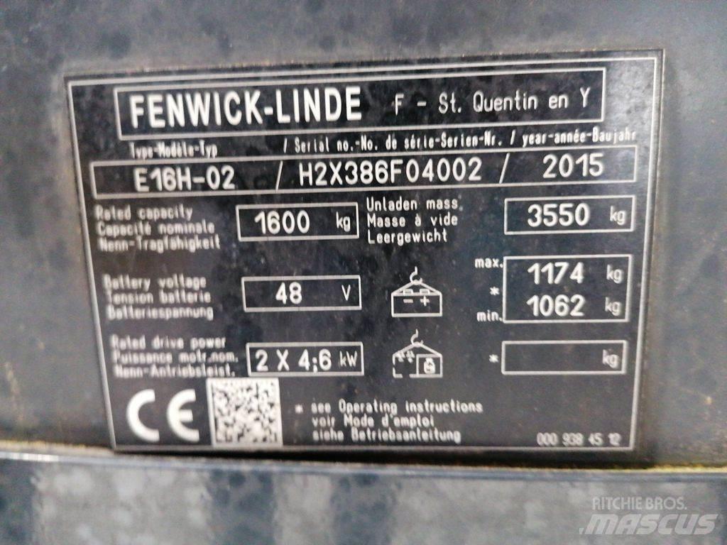 Linde E16H-02 Akumulátorové vozíky
