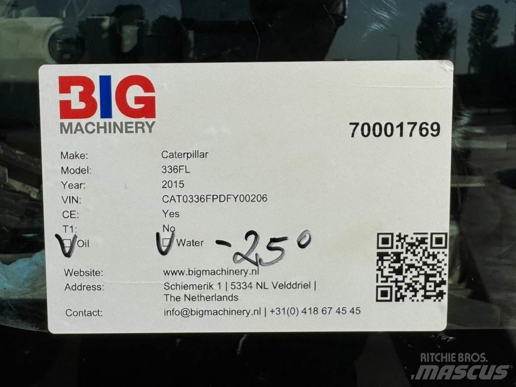 CAT 336FL XE Pásová rýpadla