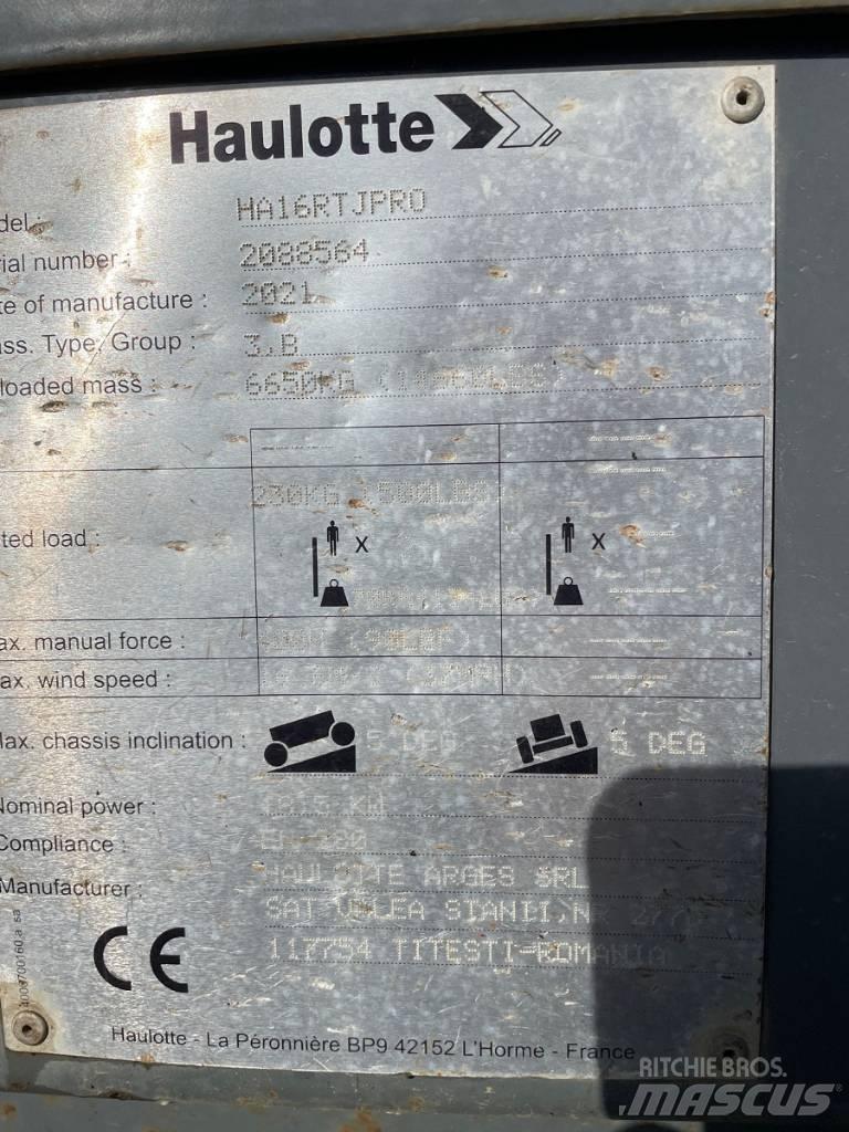 Haulotte HA16RTJ PRO Kompaktní samohybné kloubové plošiny