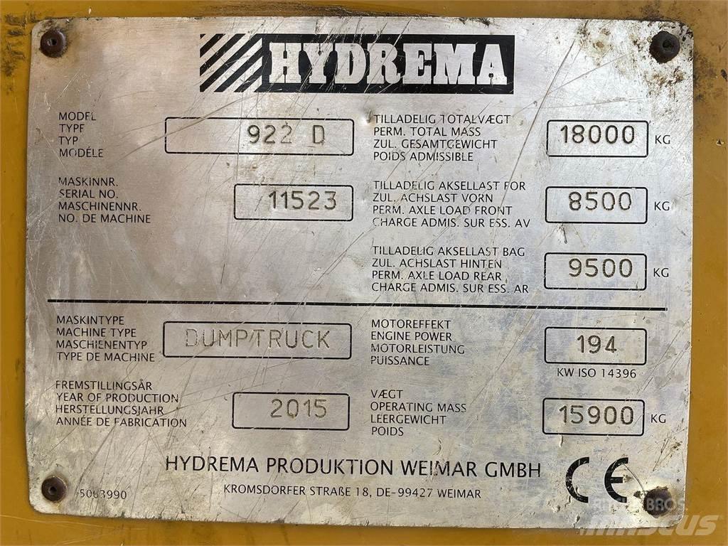 Hydrema 922D Vyklápěcí dempry
